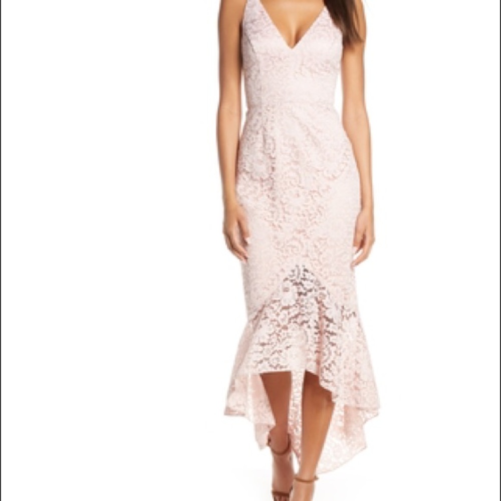 Eliza J hi-low lace dress